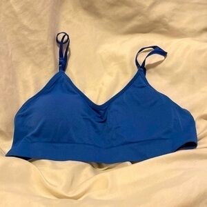 ZENANA outfitters removable pad blue bra l/xl